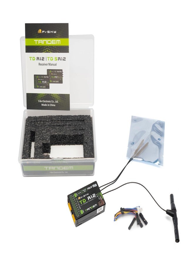 FrSky Tandem TD R12 Dual-Band 2.4GHz/900MHz 12CH Receiver with Triple Antenna, Dual Power XT30 Input, Built-in Power Switch, Black Box, OTA Update, SBUS/FBUS/S.Port for RC Models - Image 5